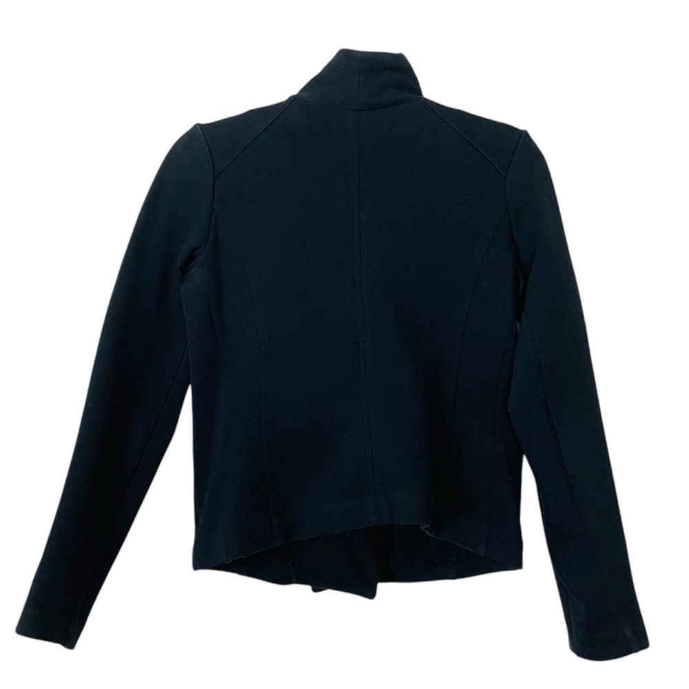 Vince Scuba Black Knit Moto Jacket Size Small - Picture 7 of 12